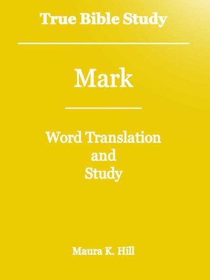 cover image of True Bible Study--Mark